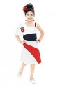 Chandrika Girl’S Casual One-Shoulder Midi Dress ( Multicolour , 2-3 Years )