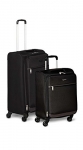 Amazonbasics Set Of 2 (53 Cm + 74 Cm) Black Softsided Trolleys