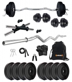 Kore K-Pvc 20Kg Combo 3 Leather Home Gym And Fitness Kit