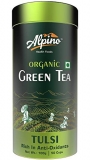 Alpino Certified Organic Tulsi Green Tea 100 G | Rich In Anti-Oxidants | Detox Green Tea