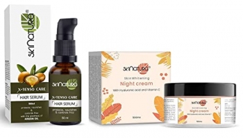 Skinatura X-Tenso Care Hair Serum & Skin Whitening Night Cream Combo Pack