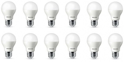 Philips Base E27 7-Watt Led Bulb (Crystal White) – Pack Of 12