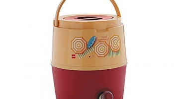 Cello Kool Star Plastic Insulated Water Jug, 15 Litres, Beige