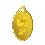 Mmtc-Pamp 24K (999.9) Rose 2 Gm Yellow Gold Pendant