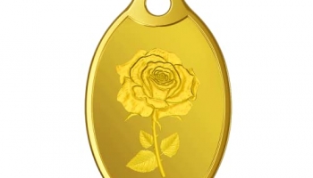 Mmtc-Pamp 24K (999.9) Rose 2 Gm Yellow Gold Pendant