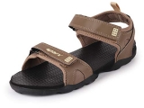 Sparx Men’S Camel Beige Leather Sandal-7 (Ss0709G)