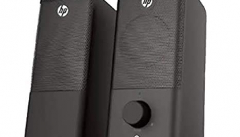 Hp Dhs-2101 2.0 Usb Portable Multimedia Wired Black Speaker With 3.5Mm Aux Connectivity, Black