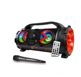 Ant Audio Rock 400 Bluetooth Party Speakers With Fm Radio, Micro Sd Card, Usb, Mic And Aux 3.5 Mm Support, Microphone For Karaoke Machine, Led Lights And Subwoofer – 40 Watt