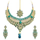 Sukkhi Delightful Gold Plated Wedding Jewellery Kundan Choker Necklace Set For Women (N71695Adap600)
