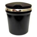 Oshotto Fire Proof Car Cigarette Ashtray With Blue Led Light For All Cars (Black)