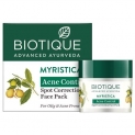 Biotique Bio Myristica Spot Correcting Anti Acne Face Pack, 20G