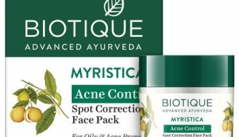 Biotique Bio Myristica Spot Correcting Anti Acne Face Pack, 20G