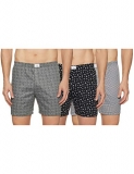 Diverse Men’S Slim Printed Boxer Shorts (Pack Of 3) (Dcmbscmsc14L35-449_Black/White/Grey_Medium)