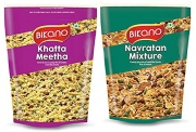 Bikano Khatta Meetha, 1Kg + Bikano Navratan Mixture, 1Kg