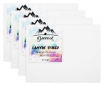 Dunnock Medium Grain Cotton Canvas Board, 8 X 10 Inch, Set Of 4
