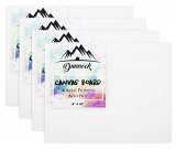 Dunnock Medium Grain Cotton Canvas Board, 8 X 10 Inch, Set Of 4