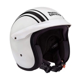 Royal Enfield Open Face With Peak Helmet Gloss White Rvp Stripe (L) 60 Cm(Rrghei000076)
