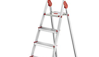 Prestige Household Aluminium Ladder Pcil 05 (Red)