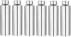 Plus Shine Water 6000 Ml Bottle(Pack Of 6, Silver, Steel)