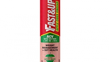 Fast&Up Apple Cider Vinegar With Mother (15 Effervescent Tablets) | Added Vit. B6&B12 | Weight Management & Gut Health | Green Apple Flavor