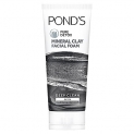 Pond’S Pure Detox Mineral Clay Activated Charcoal, 4X Oil Absorbing, Detoxifying, For Oil Free Instant Glow, Face Wash 90 G
