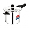 Pigeon Elite Tri-Ply Stainless Steel Body Outer Lid Pressure Cooker Induction And Gas Stove Compatible 3 L – Silver