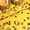 Designer Chawal Roli Pack, Rakhi Set  (2)